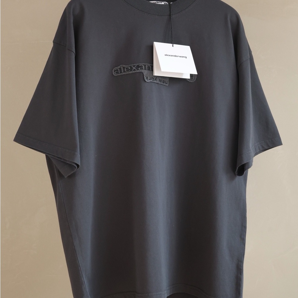 Alexander Wang Dark Gray Short Sleeve Tee